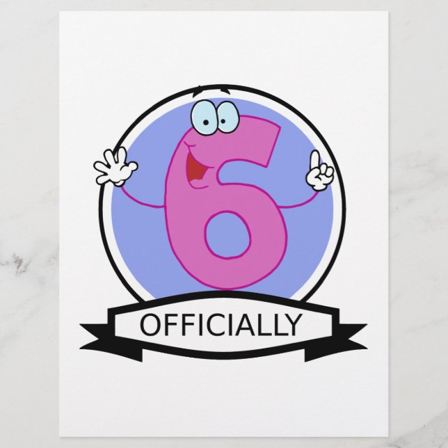 Oficialmente 6 Banner de Aniversário (Frente)
