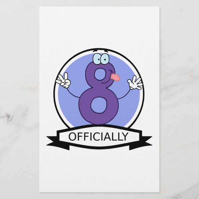 Oficialmente 8 Banner de Aniversário (Frente)