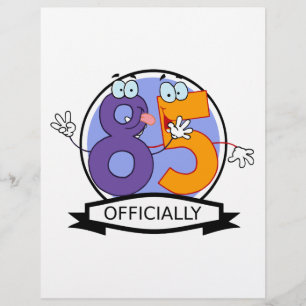 Oficialmente bandeira de 85 aniversários