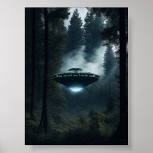 OFO Alienígena Space Posters digitais e Wall Art