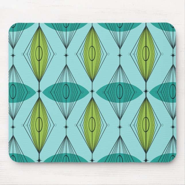 Ogee & Starbursts atômicos Mousepad (Frente)