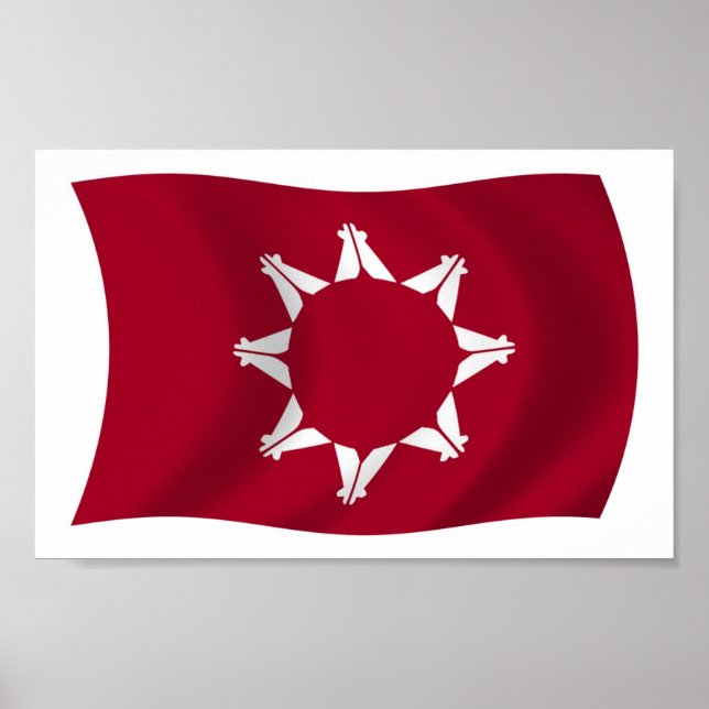 Oglala Lakota Flag Impressão (Frente)