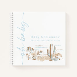 Oh Baby Boy Baby Shower Guestbook