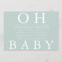 Oh Baby| Convite para Chá de fraldas