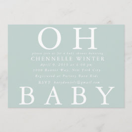 Oh Baby| Convite para Chá de fraldas