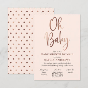 Oh Baby Long Distance Chá de fraldas Convite