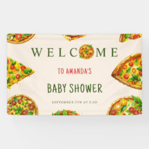 Oh Baby Pizza Tomates Olivia Chá de fraldas Verde