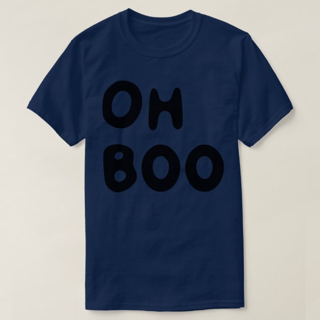 Oh Boo para camisas de cor clara (Frente do Design)