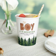 Oh Boy - Chá de fraldas de Woodland Russo Boy
