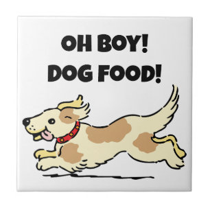Oh Boy Dog Comida Fome Foto de Cartoon