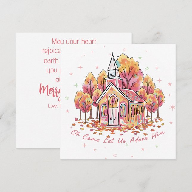 “Oh Come Let Us Adore Him”  (Frente/Verso)