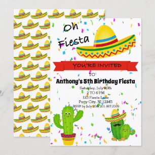 Oh convite de festas do aniversário de criança d