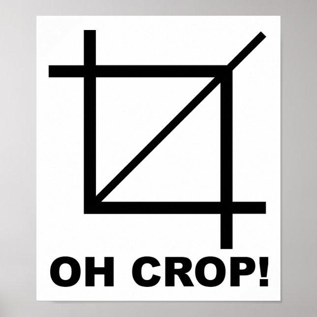 Oh Crop Engraçado Poster (Frente)