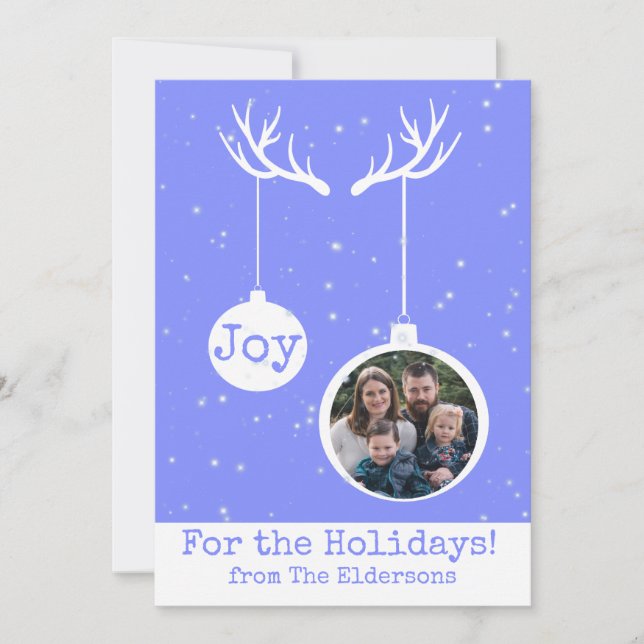 Oh Deer, é Cartão com fotos de Natal (Frente)