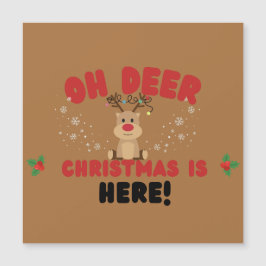 Oh Deer – Funny Reindeer Christmas Card 