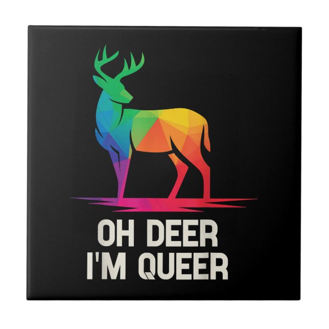 Oh Deer Im Queer LGBT (Frente)