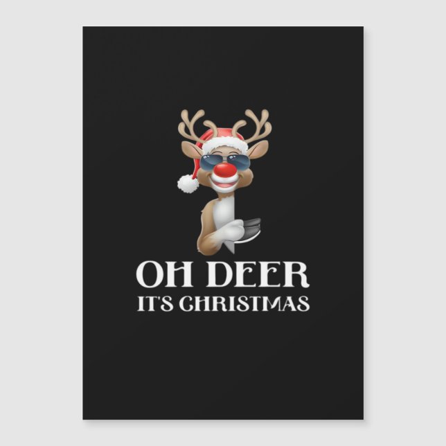 Oh Deer Its Christmas Reindeer Style  (Frente)