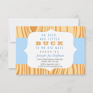 Oh Deer, Um Pequeno Buck Está A Caminho! Convite 