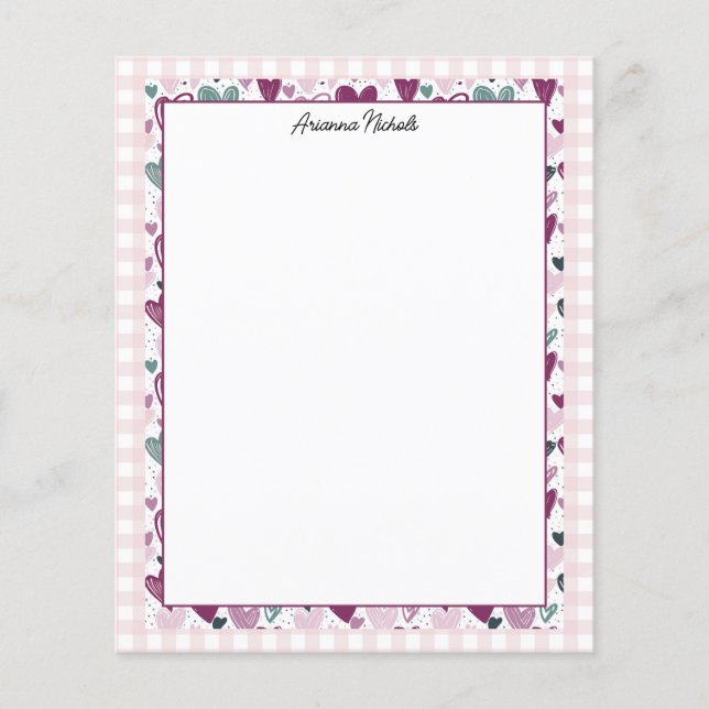 Oh, então, Gingham e Corações (Frente)