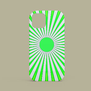 Oh Feliz Dia Monograma Sunburst Verde