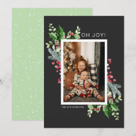 Oh Joy Photo Watercolor Cartão de Saudação de Nata