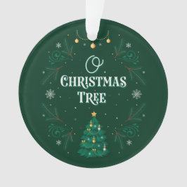 Oh ornamento do acrílico da árvore de Natal