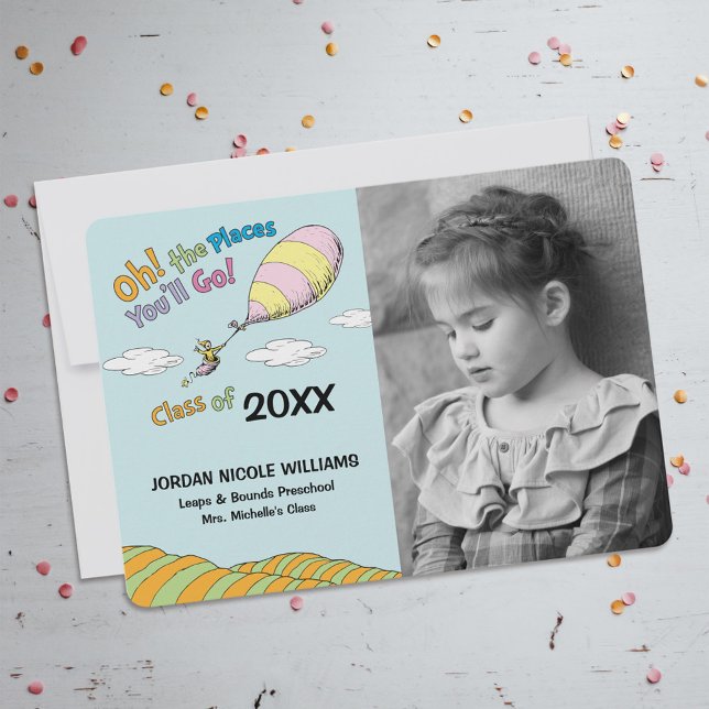 Oh, Os Lugares Que Você Vai! Anúncio de gradação (Invitation on table)