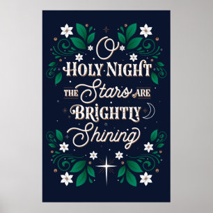 Oh poster santamente 24x36 da noite