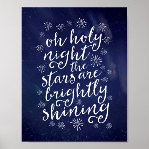 Oh poster santamente do impressão do Natal da