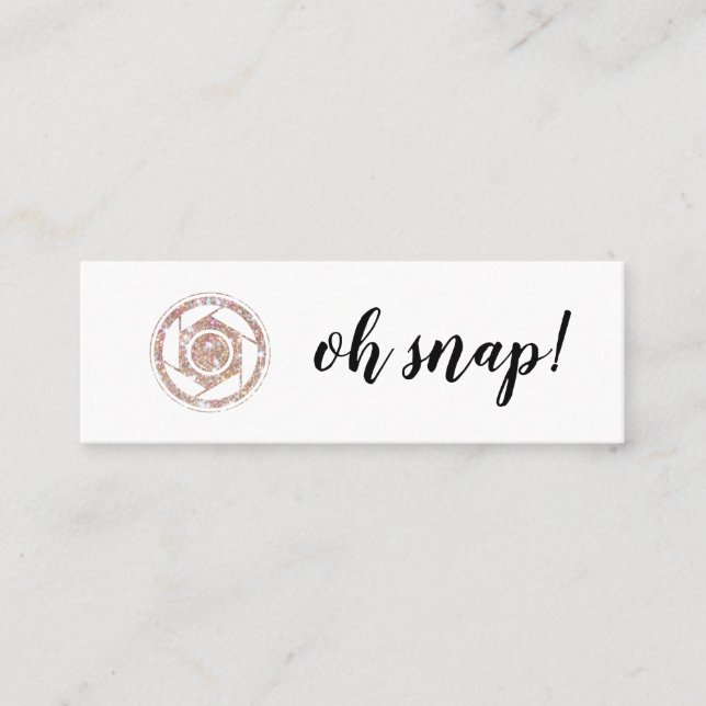 Oh pressão! Cartão de visita do fotógrafo do (Frente)