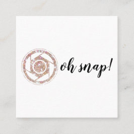 Oh pressão! Cartão de visita do quadrado do