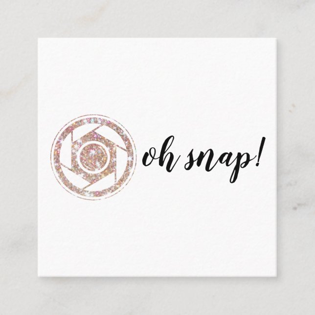 Oh pressão! Cartão de visita do quadrado do (Frente)