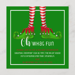 Oh, que convite da festa de Natal do divertimento