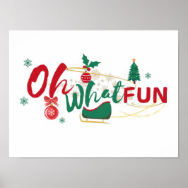 Oh Que Divertido - Poster de Férias Festivas