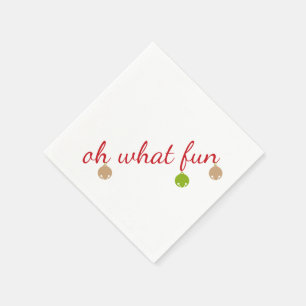 Oh que divertimento! Guardanapo de papel de sinos