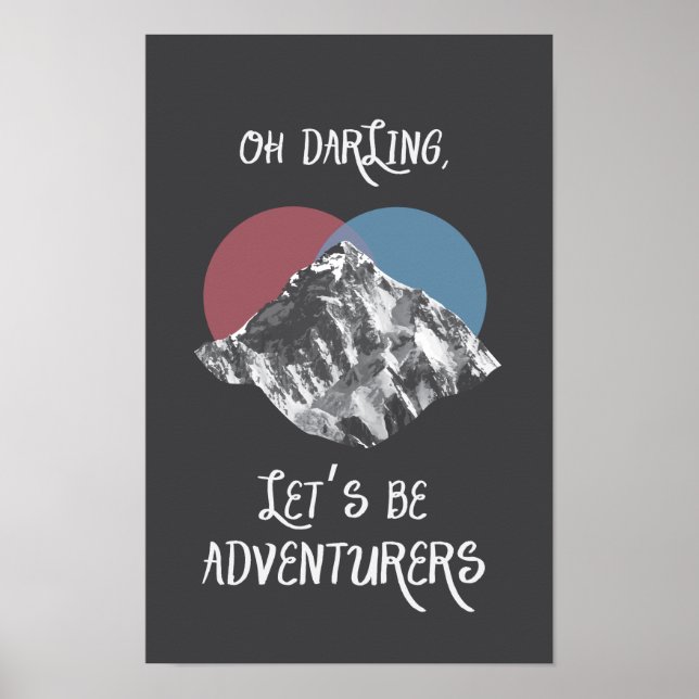 Oh Querido Vamos Ser Adventurantes Poster Indie (Frente)