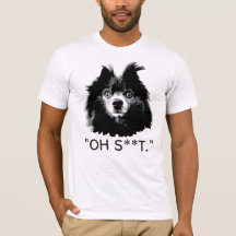 "OH S^^T" Camiseta Divertida de Cara de Pom
