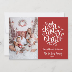 Oh, Santa Noite, Cartões de foto de Natal Cristãos