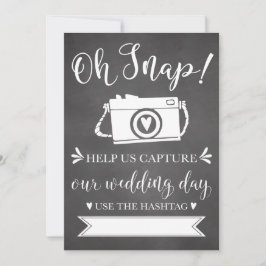 Oh Sinal de Hashtag de Casamento Snap