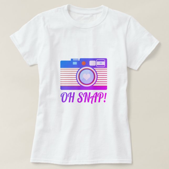 Oh, Snap! Camiseta (Frente do Design)