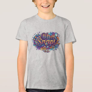 Oh, Snap! – Camiseta Divertida com Tipografia Retr
