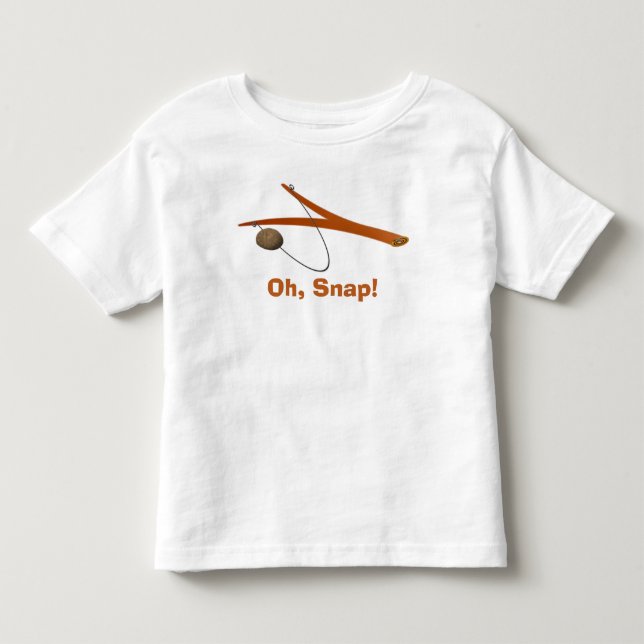 Oh, Snap! Camiseta Infantil em Jersei Fina (Frente)