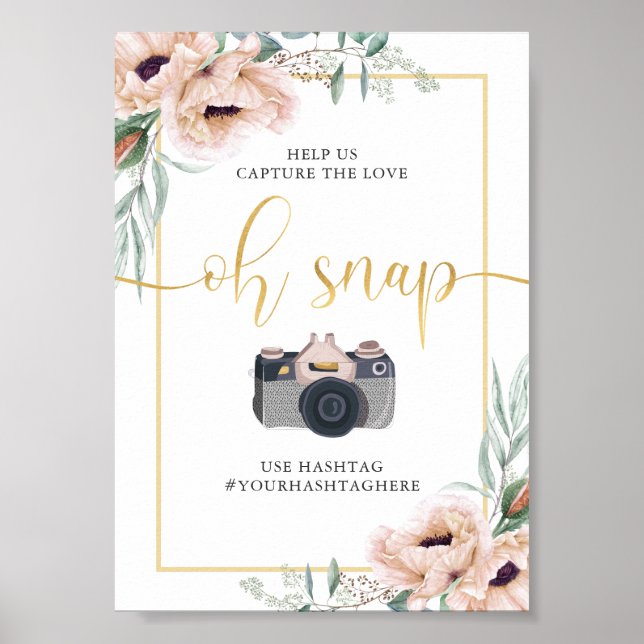 Oh Snap Floral Poster (Frente)