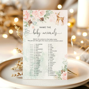 Oh veado nomeie o jogo de chá de fraldas dos bebês