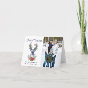 Oh Veado Que Feliz Cartão com fotos de Natal 2