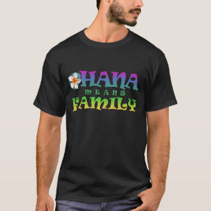  Ohana significa família - com uma camiseta mascu