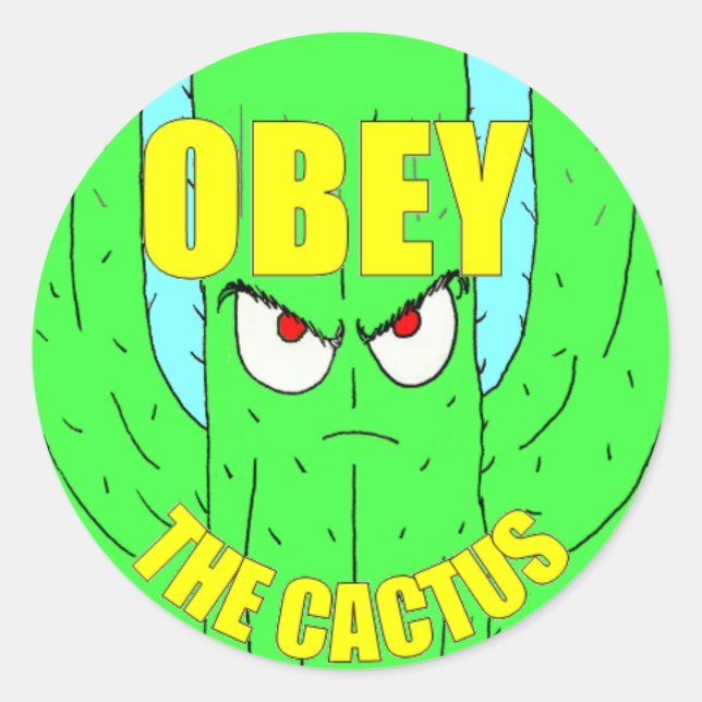 Ohbey, O Adesivo Da Ronda De Cactus (Frente)