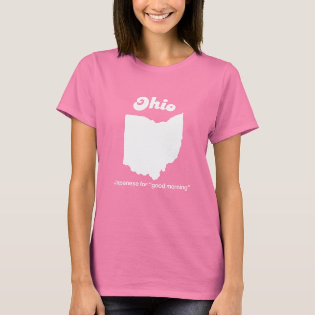 Ohio - Japonês para uma boa camiseta matinal (Frente)