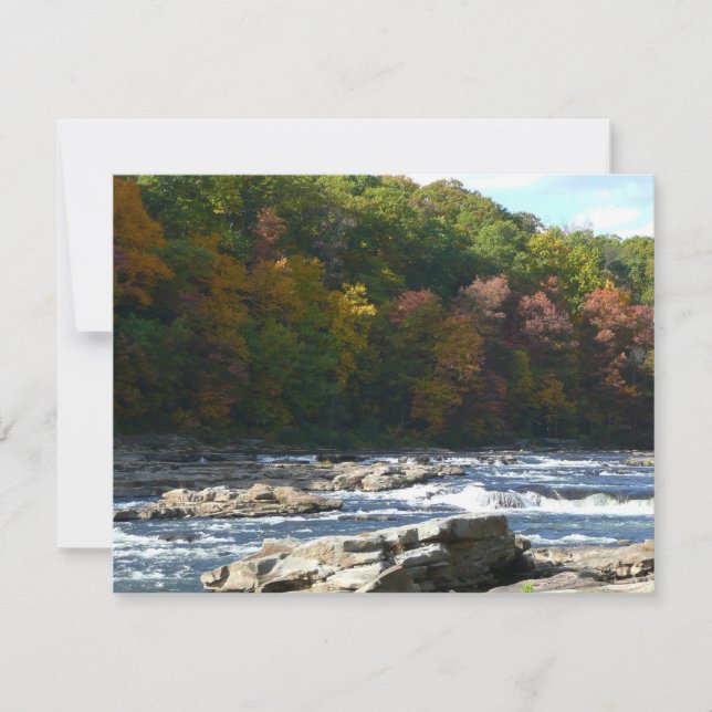 Ohiopyle River Rapids in Fall Pennsylvania Autumn (Frente)