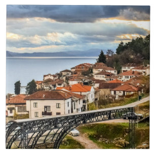 Ohrid, N. Macedônia, fotografia de paisagem urban